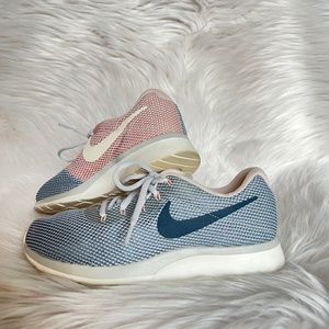 Nike blue and pink gym shoes